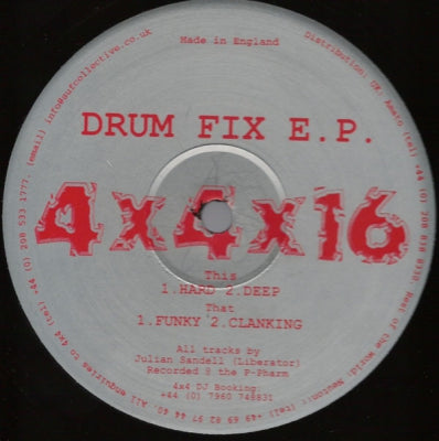 JULIAN SANDELL - Drum Fix E.P.