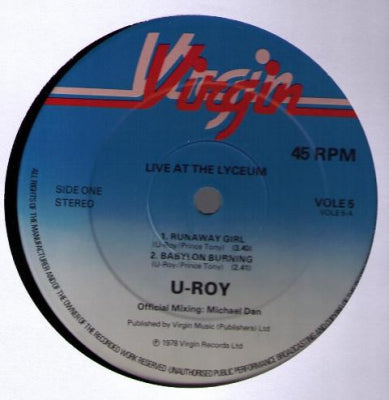 U-ROY - Live At The Lyceum