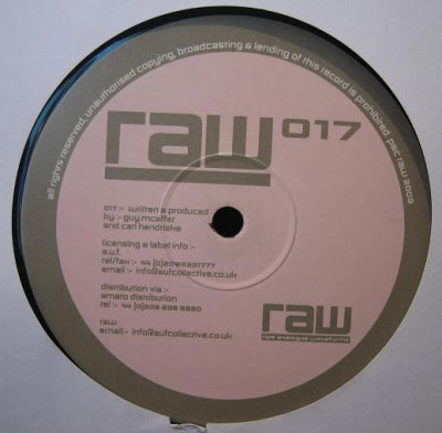 GUY MCAFFER & CARL HENDRICKSE - Raw 017