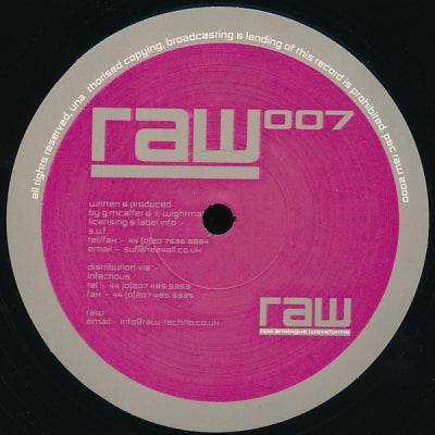 GUY MCAFFER & R.WIGHTMAN - RAW 007