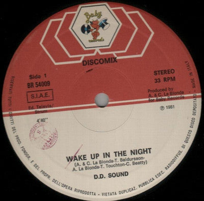 D.D. SOUND ‎ - Wake Up In The Night / The Night They Invented The Disco