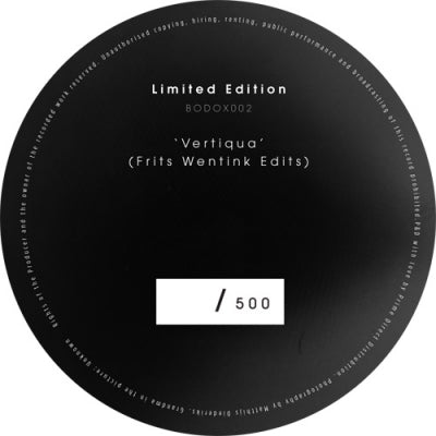 FRITS WENTINK - Vertiqua (Frits Wentink Edits)