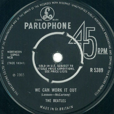 THE BEATLES - We Can Work It Out / Day Tripper