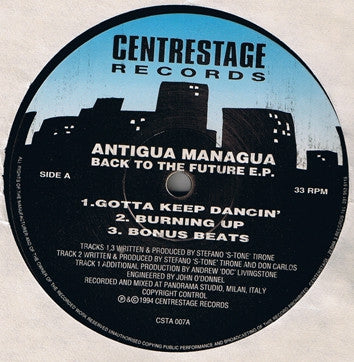 ANTIGUA MANAGUA - Back To The Future E.P.