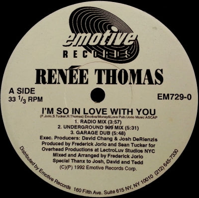 RENEE THOMAS - I'm So In Love With You
