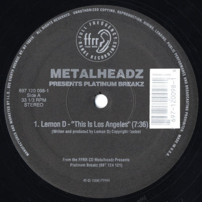 VARIOUS - Metalheadz Presents Platinum Breaks