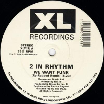 2 IN RHYTHM - We Want Funk (Remix)
