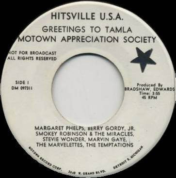 VARIOUS ARTISTS - Greetings To Tamla Motown Appreciation Society