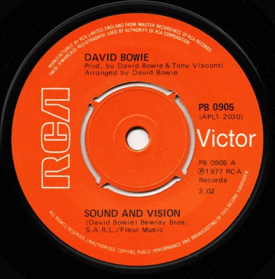 DAVID BOWIE - Sound And Vision / A New Career In A New Town