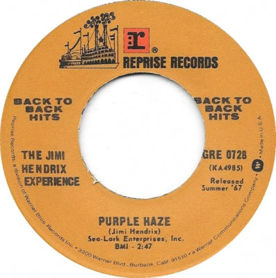 THE JIMI HENDRIX EXPERIENCE - Purple Haze / Foxey Lady