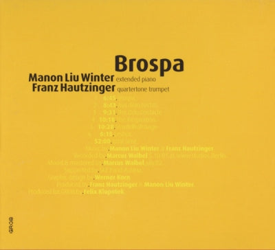 MANON LIU WINTER / FRANZ HAUTZINGER ‎ - Brospa