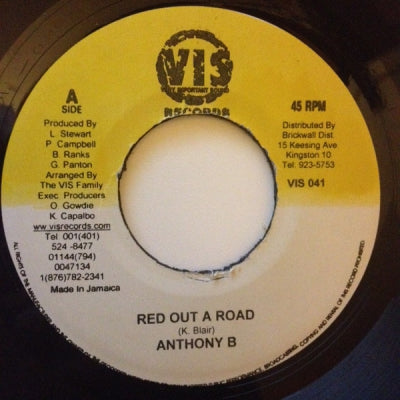 ANTHONY B / JAH MASON - Red Out A Road / Love For Granted