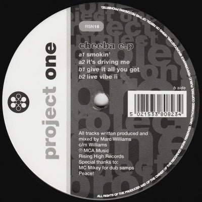 PROJECT ONE - Cheeba E.P.