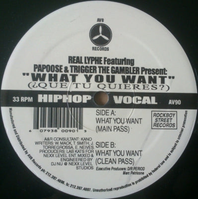 REAL LYPHE FEATURING PAPOOSE & TRIGGER THE GAMBLER - What You Want (Que Tu Quieres?)