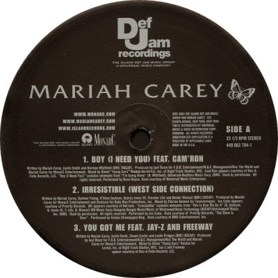 MARIAH CAREY FEATURING CAM'RON - Boy (I Need You)