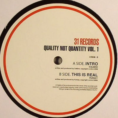 VARIOUS - Quality Not Quantity Vol.1