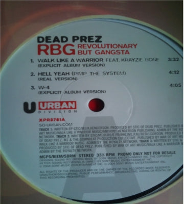 DEAD PREZ - RBG: Revolutionary But Gangsta