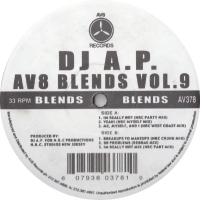 DJ A.P. - AV8 Blends Vol. 9