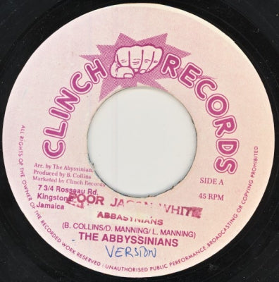 THE ABBYSSINIANS - Poor Jason White / Version.