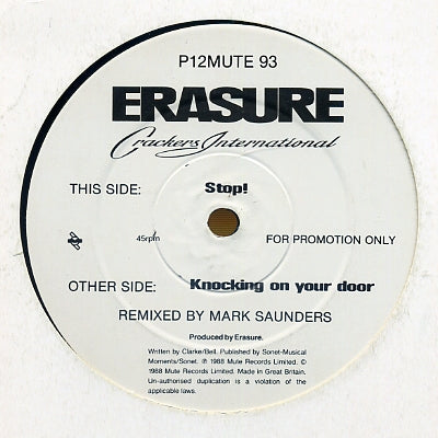 ERASURE - Crackers International