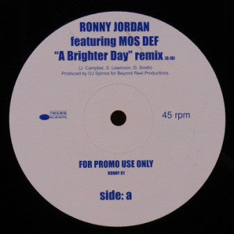 RONNY JORDAN FEATURING MOS DEF - A Brighter Day