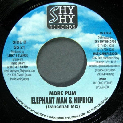 ELEPHANT MAN / KIPRICH - More Pum