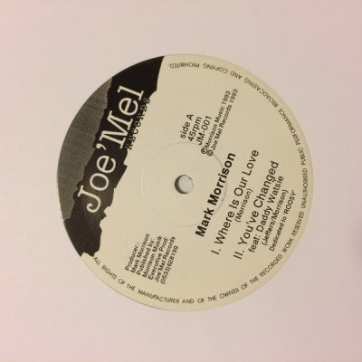 MARK MORRISON - Where Is Our Love