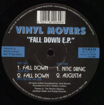 VINYL MOVERS - Fall Down E.P.