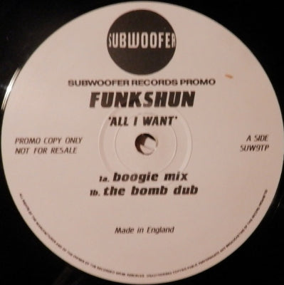 FUNKSHUN - All I Want / Feel Real