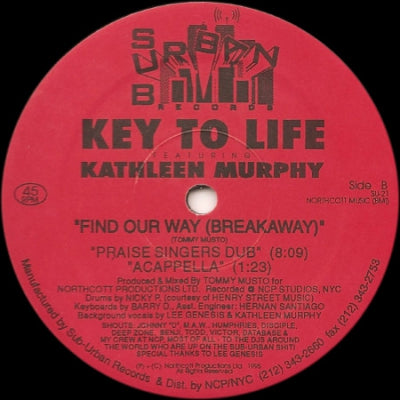 KEY TO LIFE FEAT KATHLEEN MURPHY - Find Our Way (Breakaway)