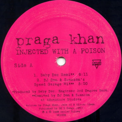 PRAGA KHAN - Injected With A Poison