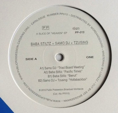 BABA STILTZ + SAMO DJ + TZUSING - A Slice of "Heaven" EP