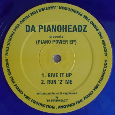 DA PIANOHEADZ - Piano Power EP