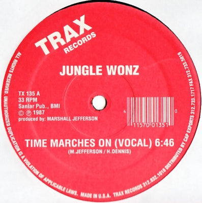 JUNGLE WONZ - Time Marches On