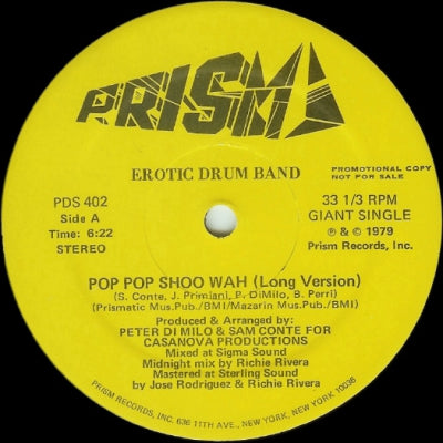 EROTIC DRUM BAND - Pop Pop Shoo Wah
