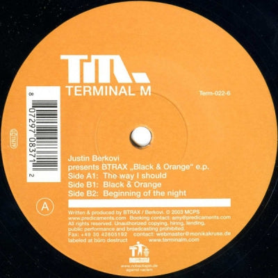 LAMONDE / LEN FAKI - BTRAX "Black & Orange" E.P.