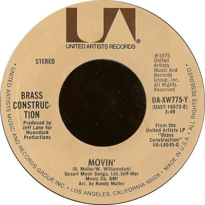 BRASS CONSTRUCTION - Movin' / Talkin'