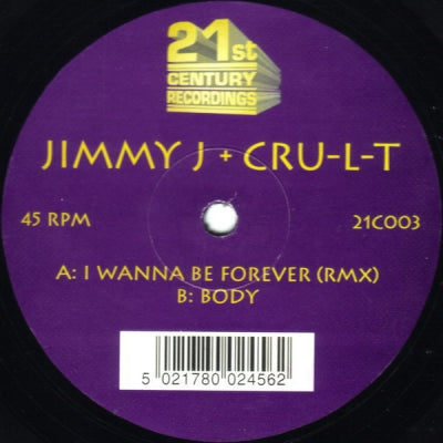 JIMMY J + CRU-L-T - I Wanna Be Forever (Rmx) / Body