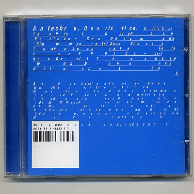 AUTECHRE - Quaristice