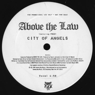 ABOVE THE LAW FEATURING FROST - City Of Angels