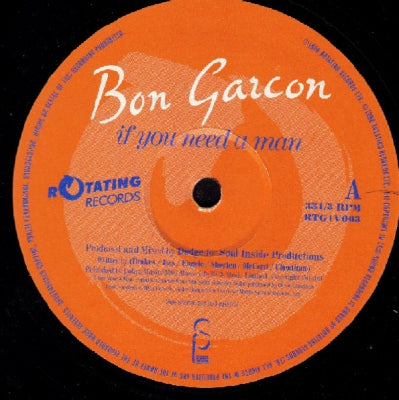 BON GARCON - If You Need A Man