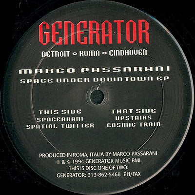 MARCO PASSARANI - Space Under Downtown