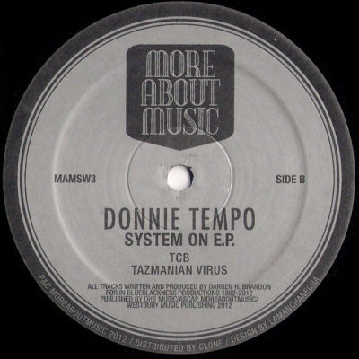 DONNIE TEMPO - System On E.P.