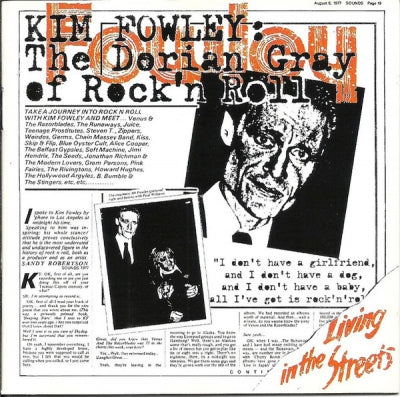 KIM FOWLEY - Living In The Streets