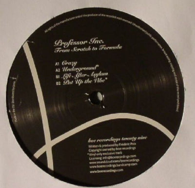 PROFESSOR INC. - From Scratch To Formula