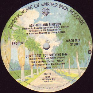 ASHFORD AND SIMPSON  - Don't Cost You Nothing