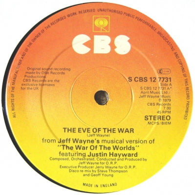 JEFF WAYNE - Eve Of The War