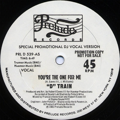 D TRAIN - You're The One For Me