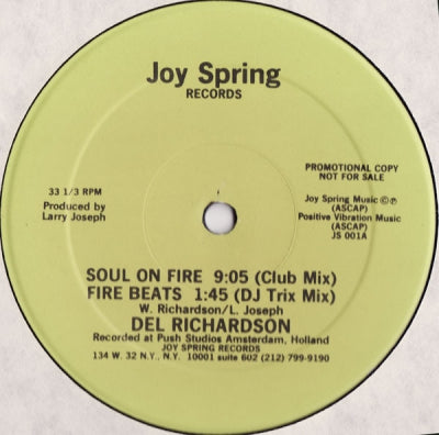 DEL RICHARDSON - Soul On Fire