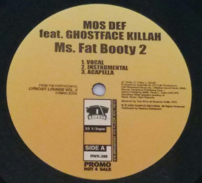 MOS DEF / MOBB DEEP - Ms.Fat Booty 2 / Grimy Way